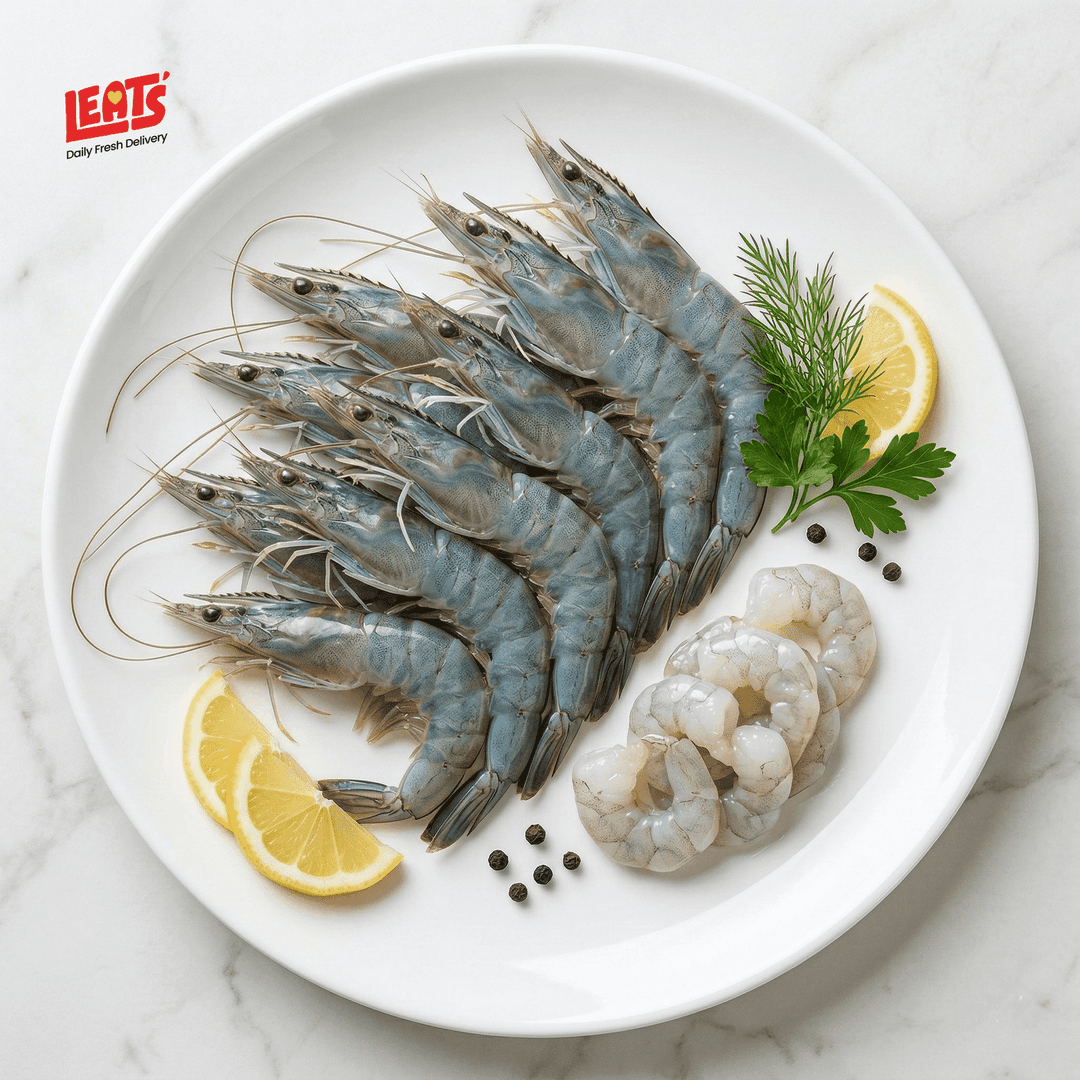 A Fresh Premium Quality Prawns, Its Clean Annd Hygenic